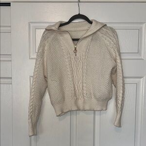 Cozy Cream Cable Knit Sweater